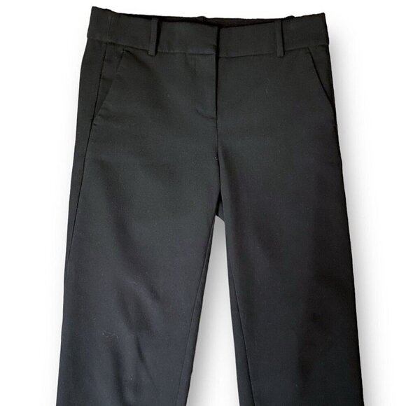 J Crew 365 Womens Cameron Pant Sz 2 Black Slim Cropped 4 Season Stretch Preppy - Picture 6 of 10